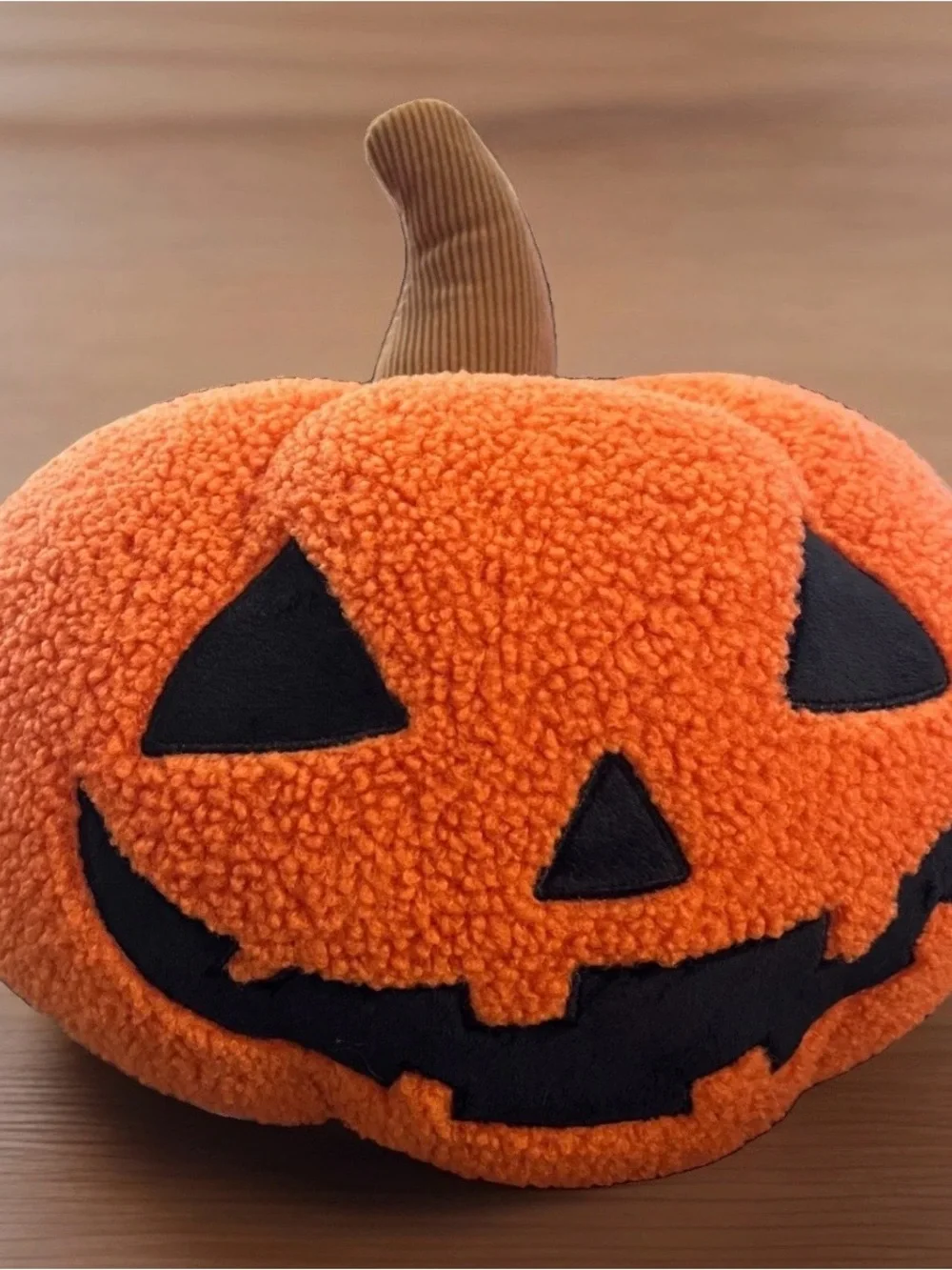 Costco Trendy Viral Brentwood Sherpa Pumpkin Plush Halloween Decor Pillow